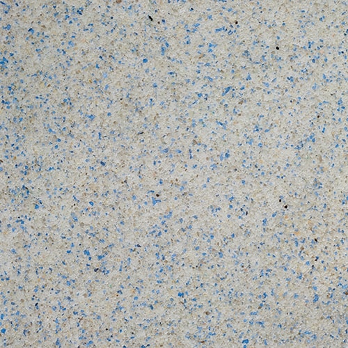 Muestra física de cristales de cuarzo natural tono Cool Blue (Celeste Caribe) Súper Brite® para piscinas