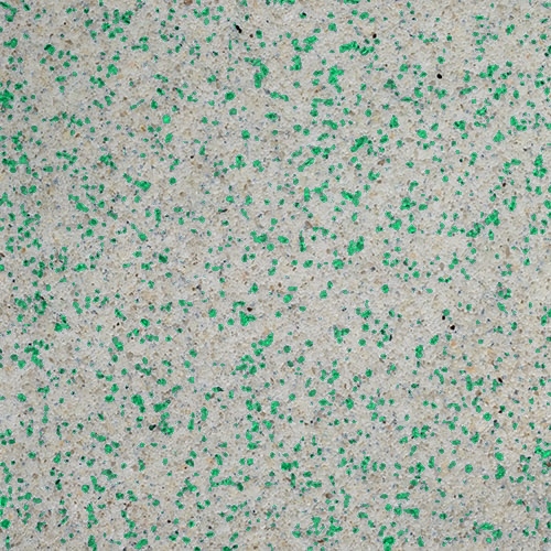Muestra física de cristales de cuarzo tono Soft Green (Verde Suave / Agua Esmeralda) Súper Brite®