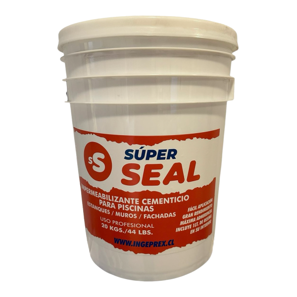 Balde de sellador hidrófugo y microcemento impermeable Súper Seal® Ingeprex